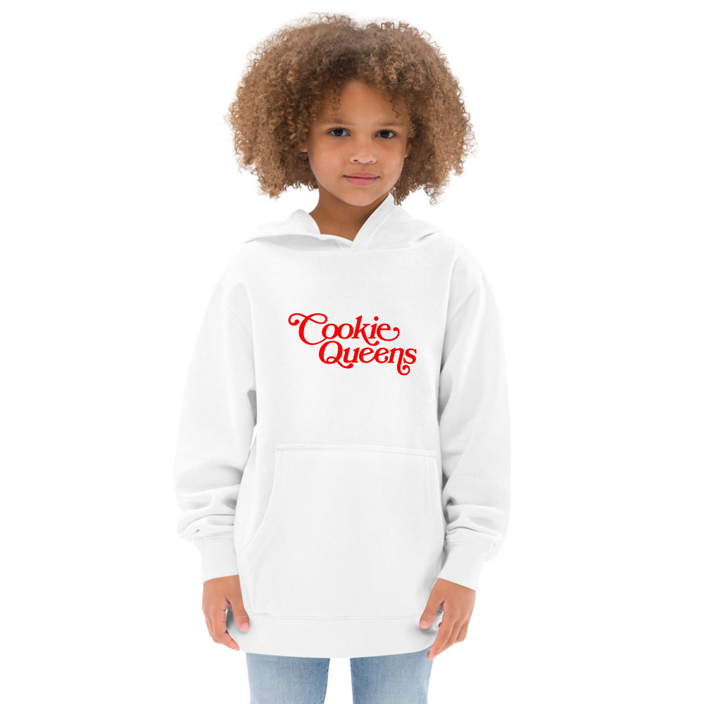 Youth Fleece Hoodie - Cookie Queens - Red