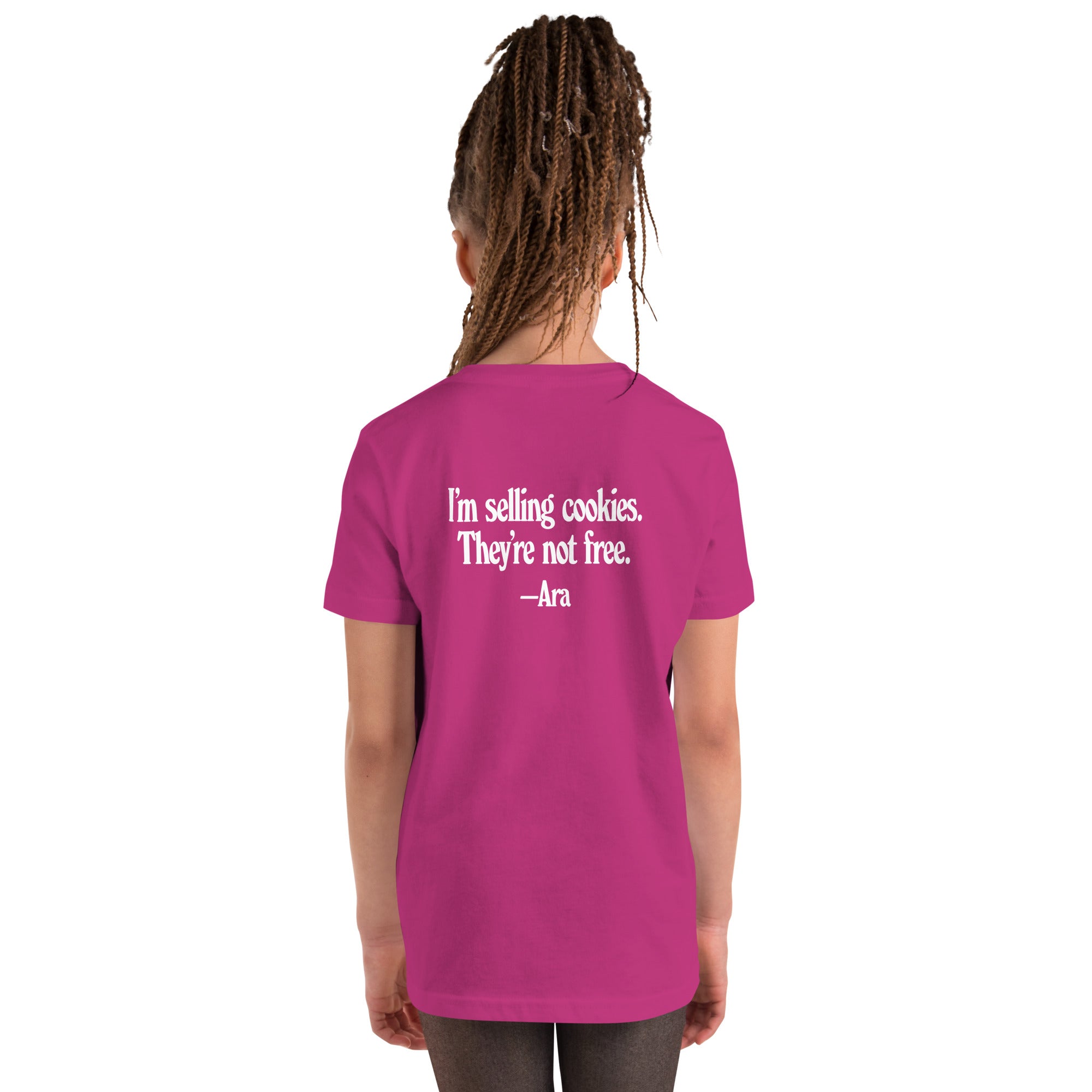HERO COLLECTION: Ara's Tee (Youth) - "I'm selling cookies. They're not free."